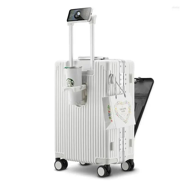 Валіза з TSA-замками USB і Type-C Молочний (24481024)