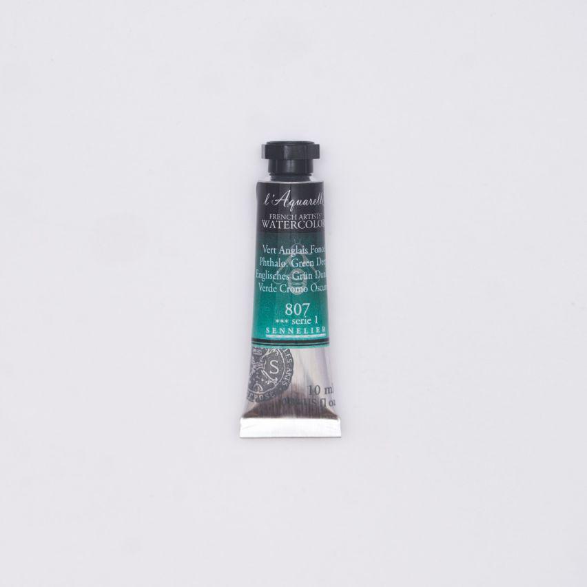 Акварель в тюбиках Sennelier L'Aquarelle S1 10 мл Фтало/темно-зеленый