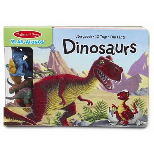 Развивающая игрушка Melissa&Doug книга фигурками динозавров (MD31284)