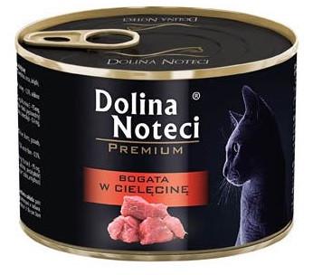 Корм влажный для кошек Dolina Noteci Premium с телятиной 185 г (1718603804)