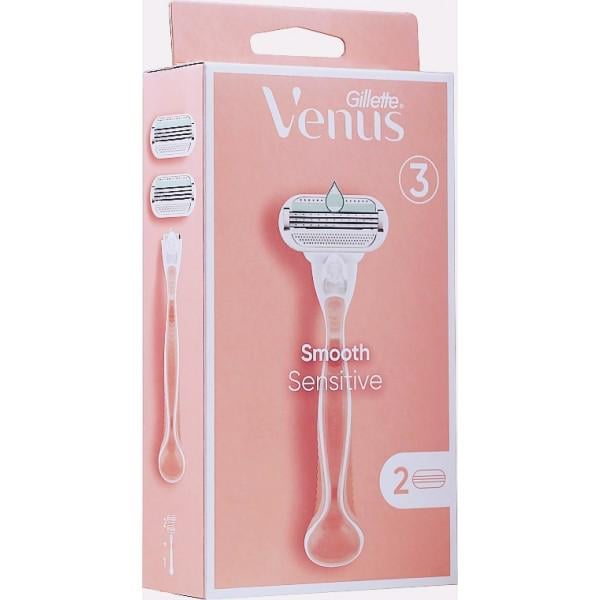 Бритва Venus Smooth Sensitive 1 станок 2 касети змінні