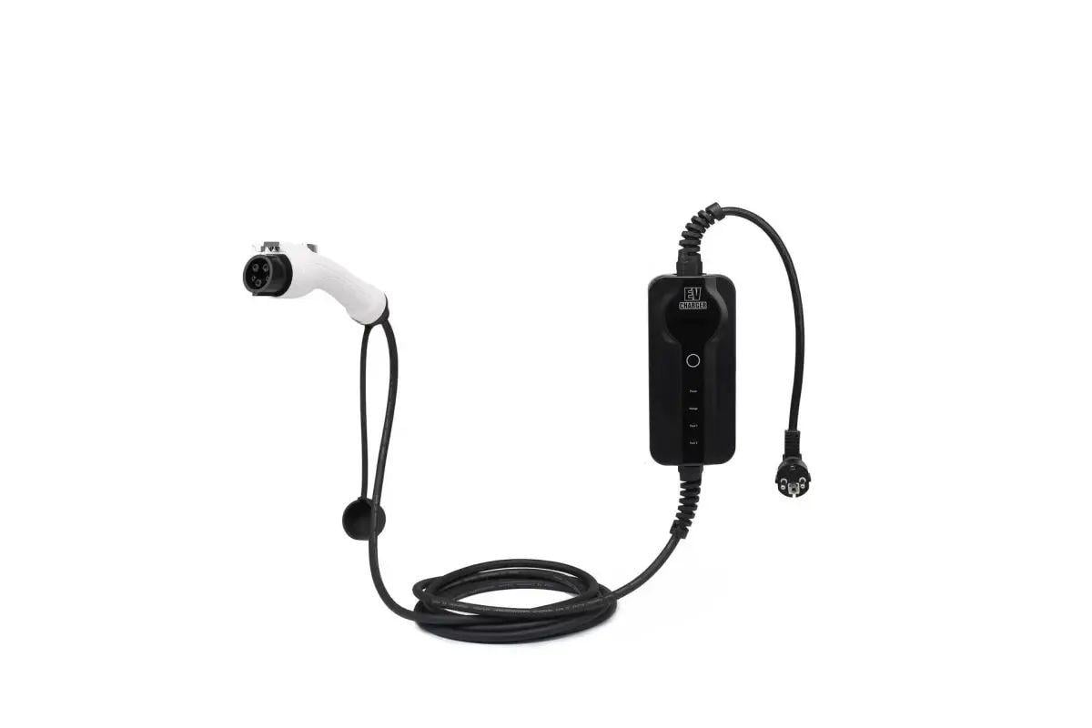 Зарядний пристрій Ev Charger для електромобілів з роз'ємом Type 1 16A 3,5 кВт IP65 з LCD-екраном та захистом від перегріву (opt-104937)