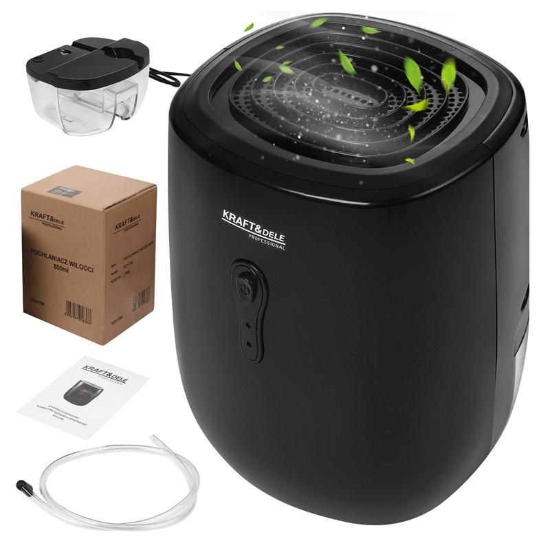 Осушитель воздуха Kraft&Dele KD11786 800 мл 35 Вт бескомпрессорный тихий Черный Осушитель воздуха Kraft&Dele KD11786 800 мл 35 Вт бескомпрессорный тихий Черный