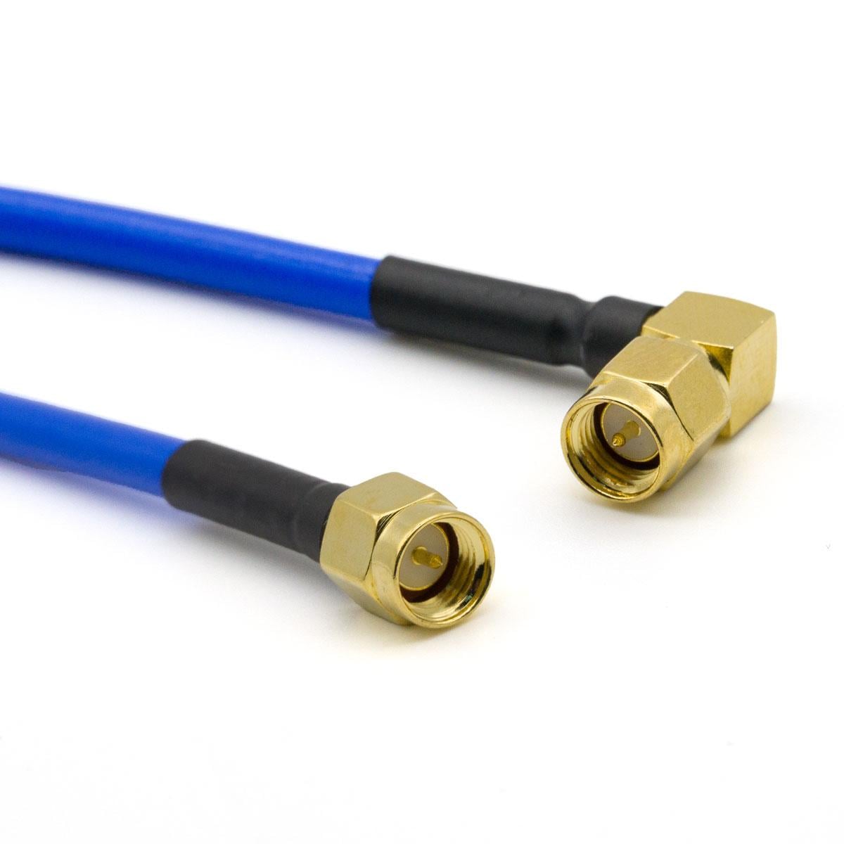 Пигтейл для РЕБ SMA-Male to SMA-Male 90 угловой с кабелем RG402 10 см (00-00025076)