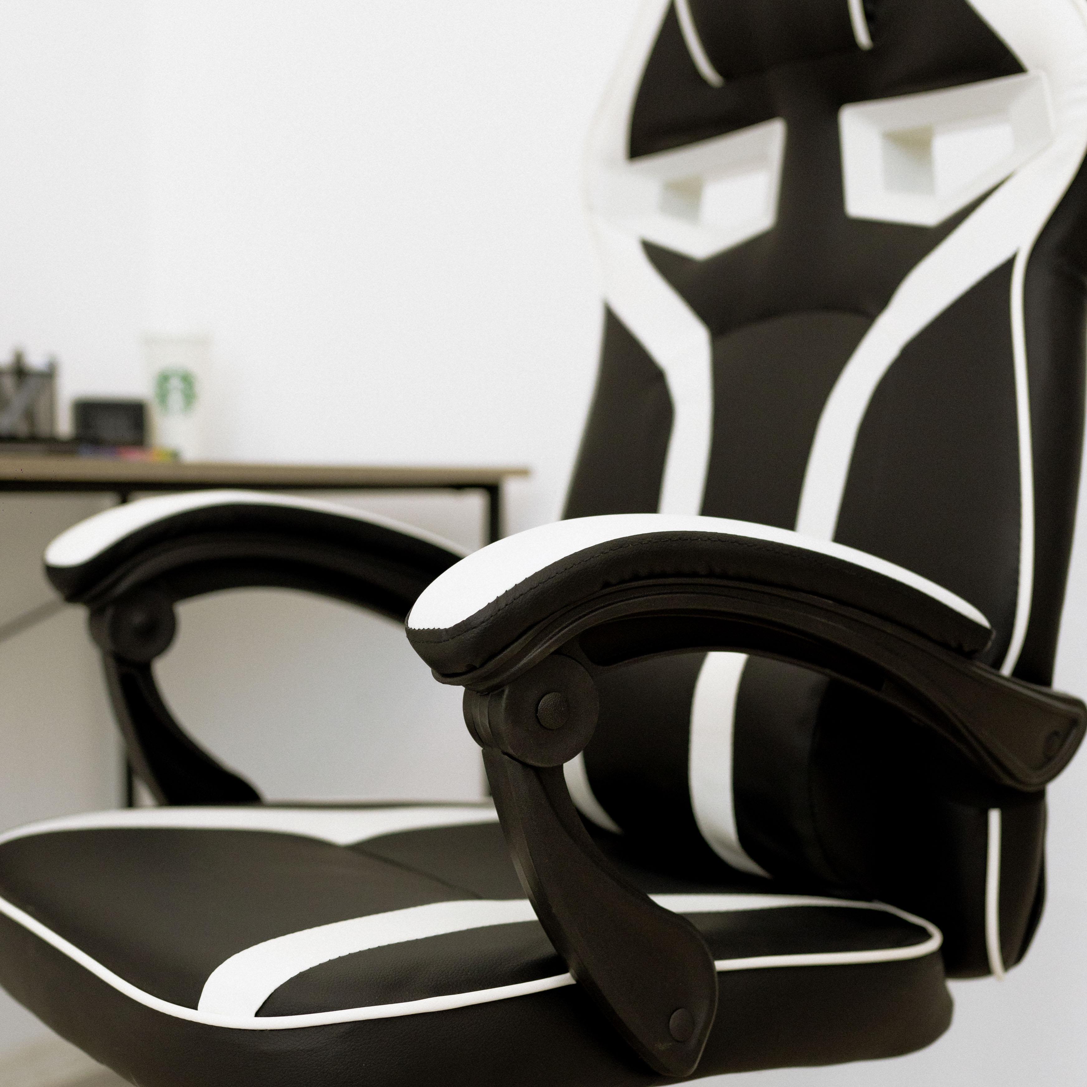 Крісло комп'ютерне геймерське 4Points NT з подушками для дома та офісу Білий (40014) - фото 7