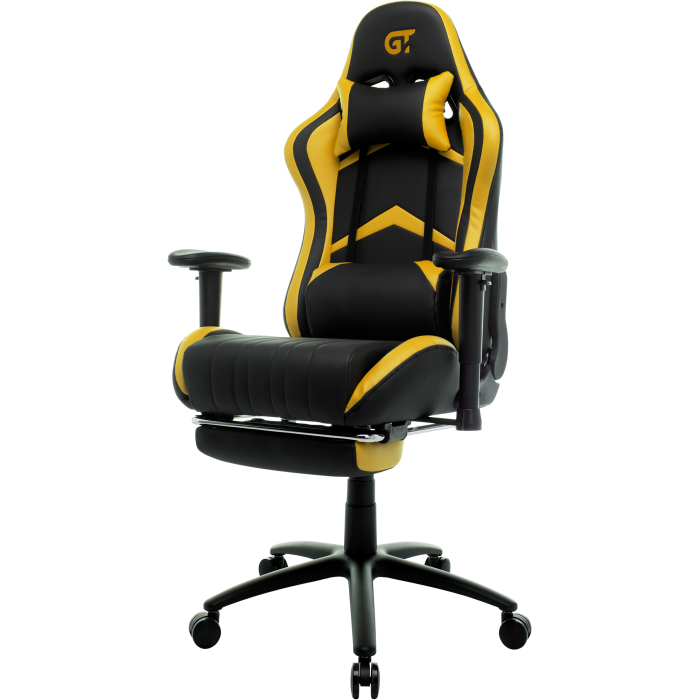 Крісло геймерське GT Racer X-2534-F Black/Yellow - фото 3