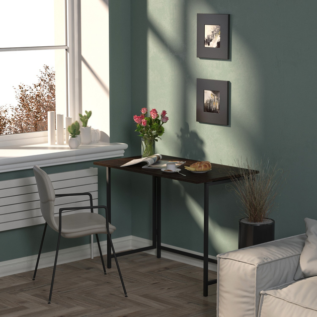 Обеденный стол трансформер Knap Knap Венге (S201001002) - фото 3 Обеденный стол трансформер Knap Knap Венге (S201001002) - фото 3