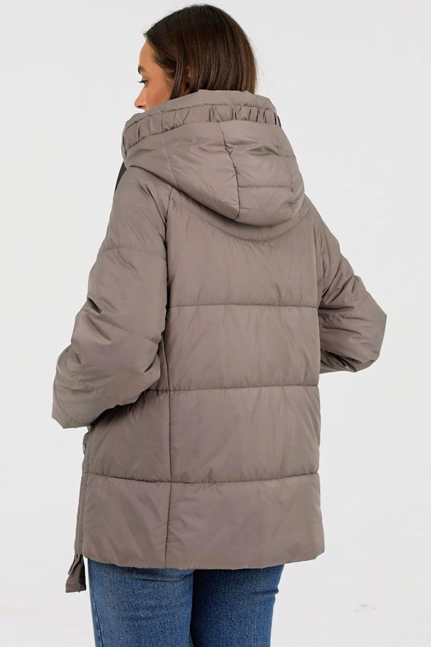 Куртка жіноча 236b на флісі р. 56 Кавовий - фото 3