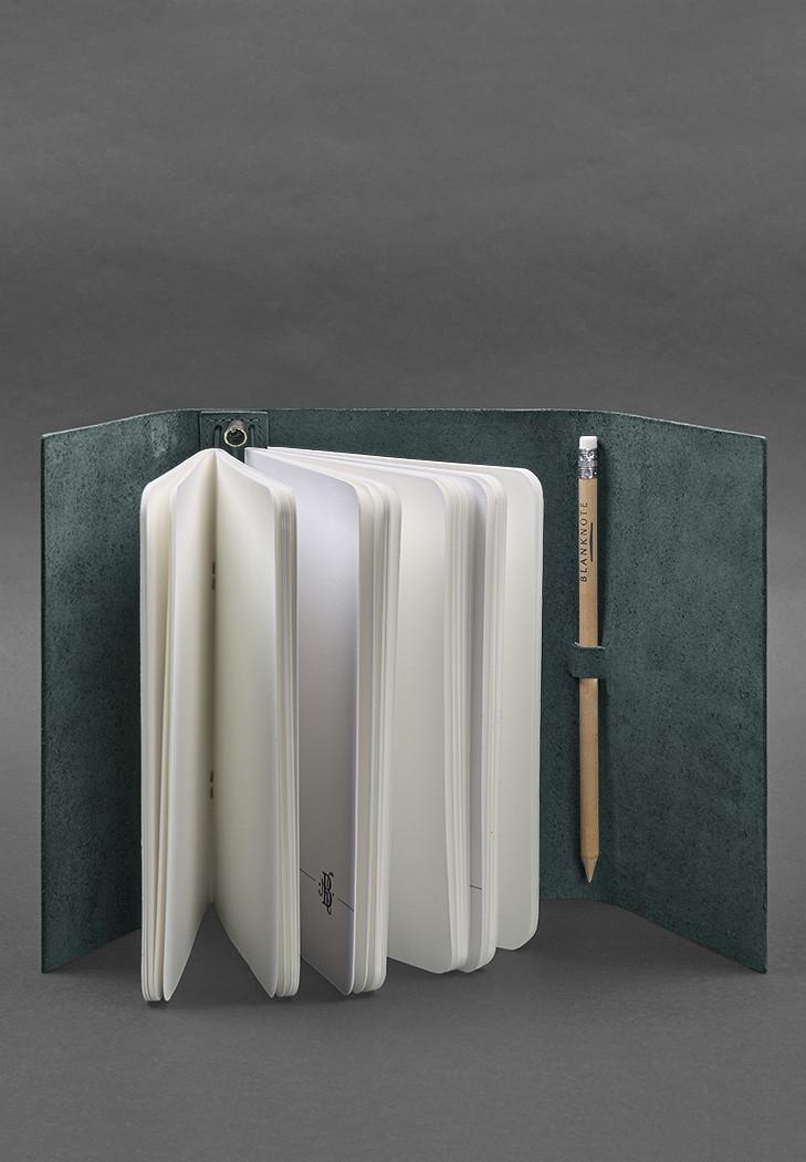 Блокнот шкіряний Софт-бук 1.0 Зелений (A-026381) - фото 2 Блокнот шкіряний Софт-бук 1.0 Зелений (A-026381) - фото 2