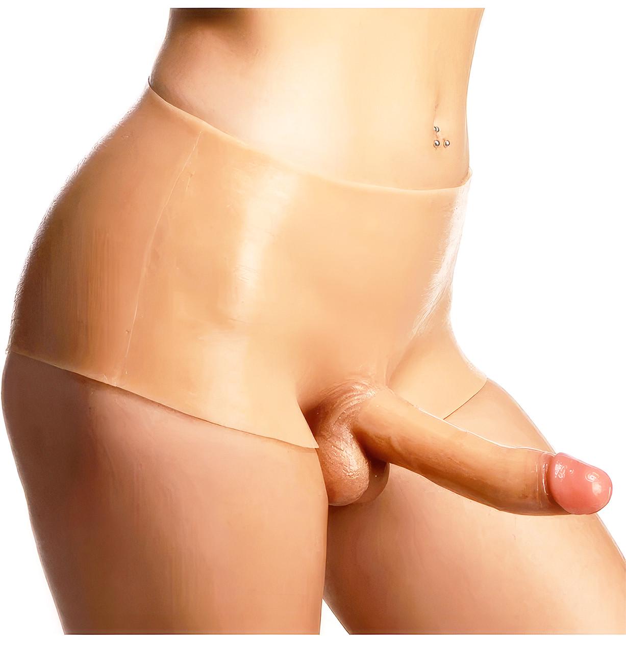 Труси силіконові WeLove Solid з реалістичним фалоімітатором 3,8x16 см (solid_OLRJ308)