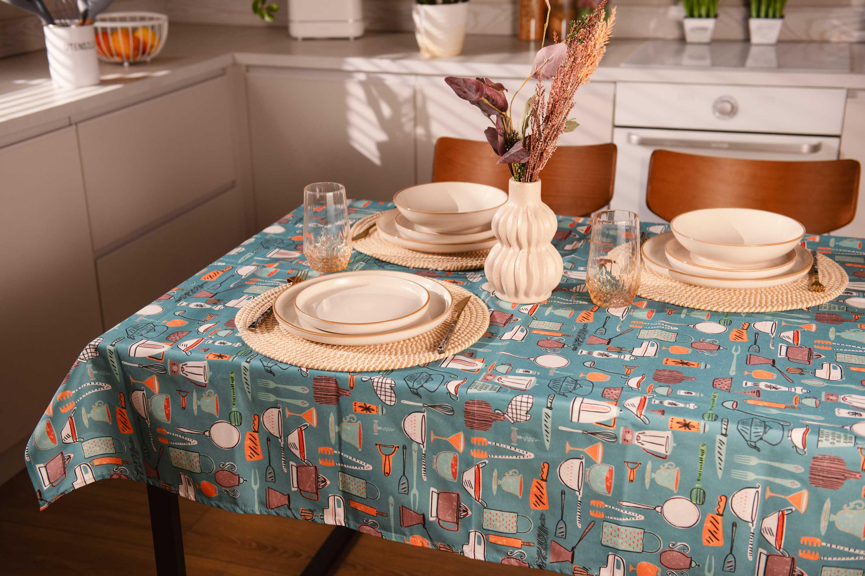 Скатерть Ardesto Cookery 140х180 см (ART08CK) - фото 2 Скатерть Ardesto Cookery 140х180 см (ART08CK) - фото 2