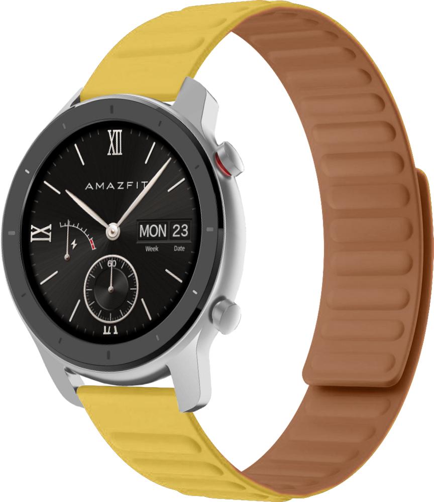 Ремешок Magneter для Amazfit GTR 42 мм Yellow (26624-0A) Ремешок Magneter для Amazfit GTR 42 мм Yellow (26624-0A)