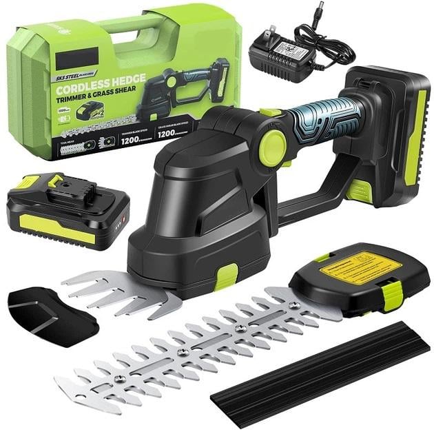 Кущоріз акумуляторні Krafftec 2в1 два акумулятори/зарядний пластиковий кейс (13356078)