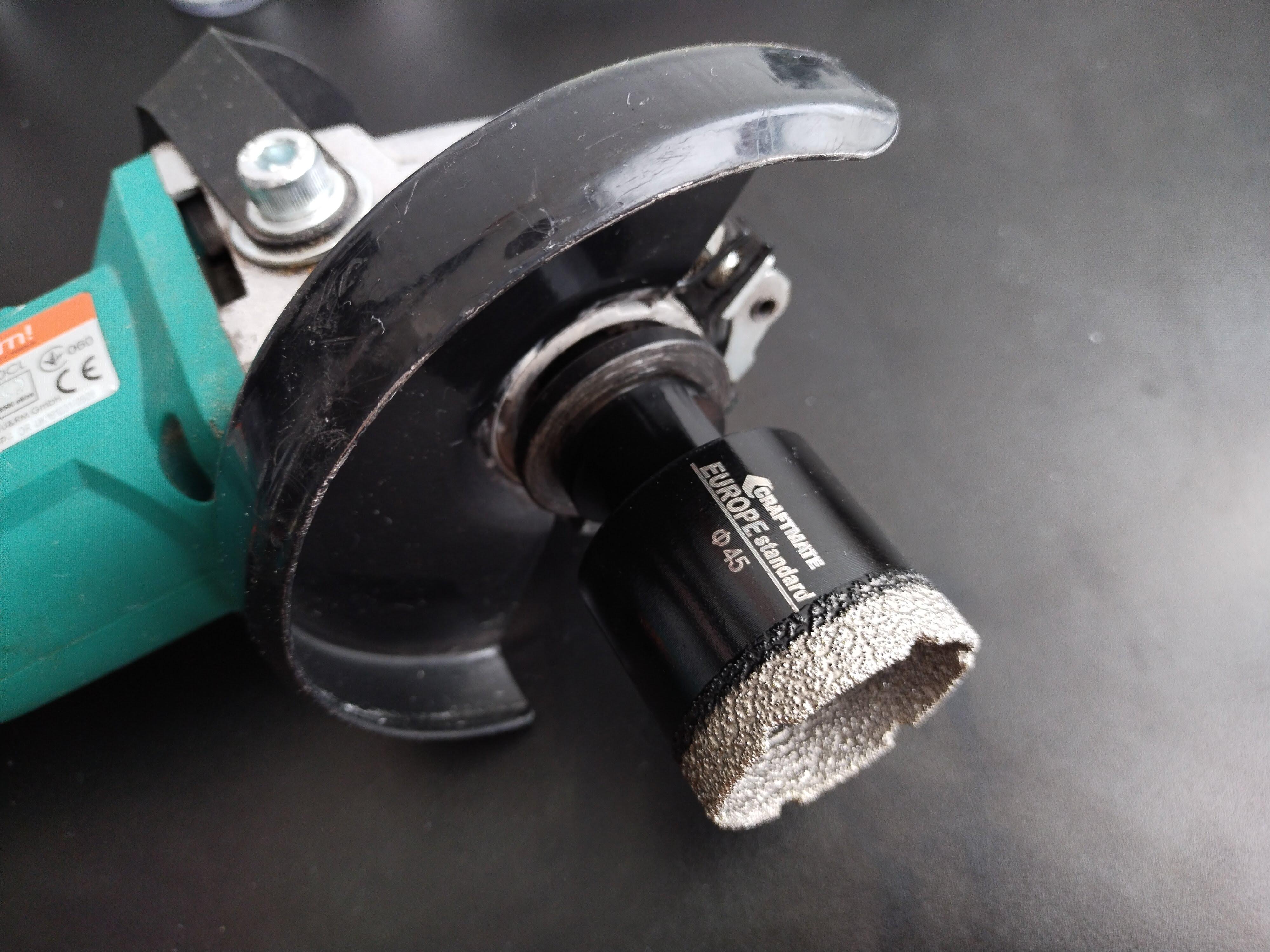 Коронка алмазная Craftmate 45 мм М14 сухое сверление для УШМ - фото 4 Коронка алмазная Craftmate 45 мм М14 сухое сверление для УШМ - фото 4