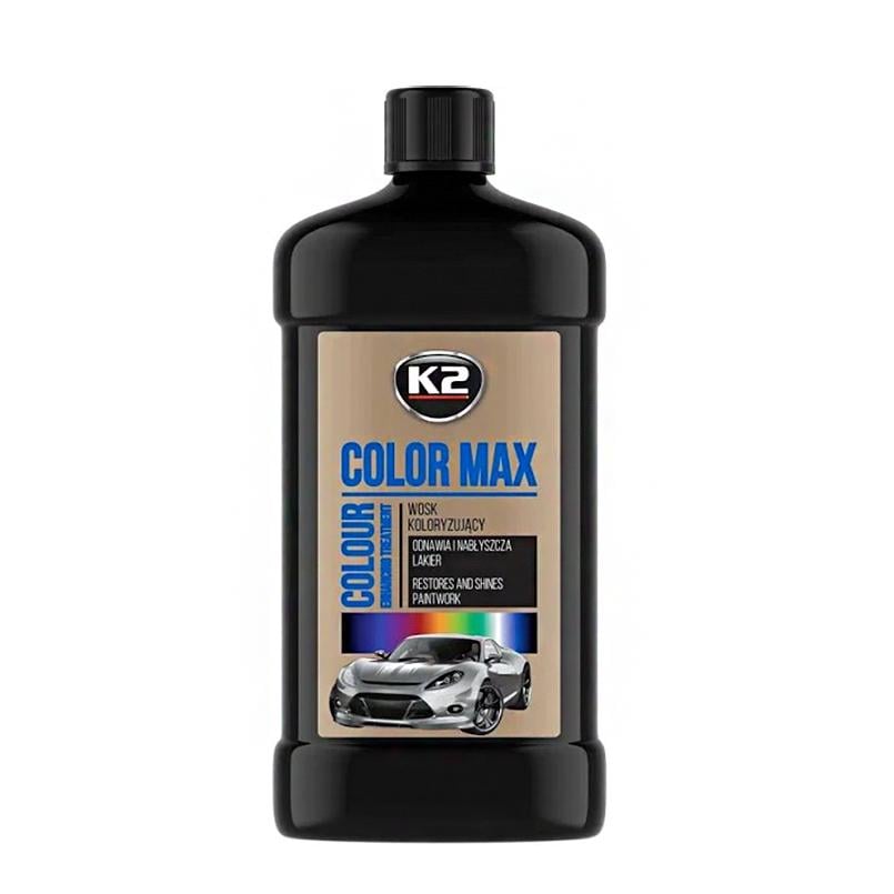 Поліроль восковий для кузова K2 Color Max 500 мл Чорний (K025CA)