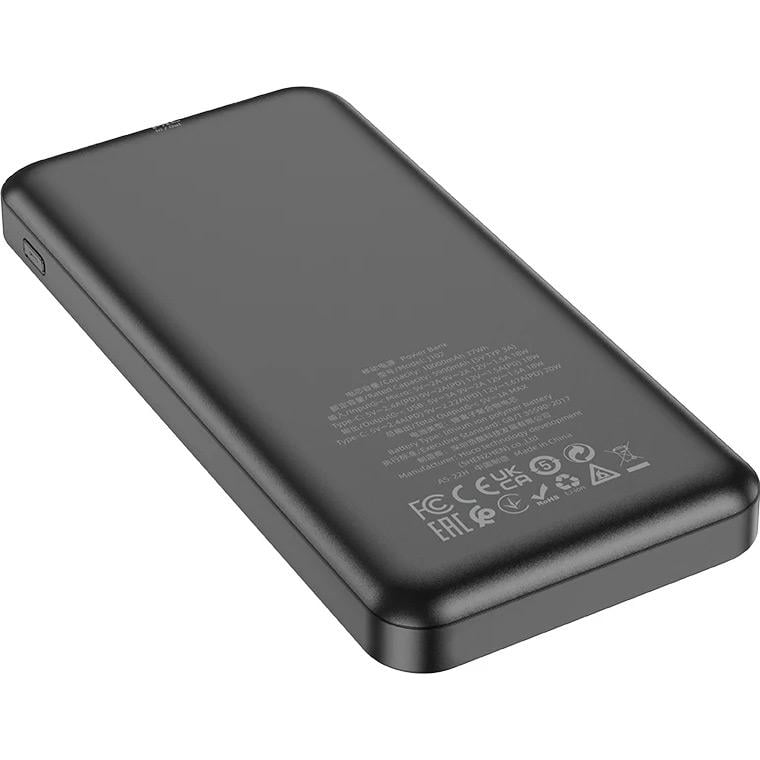 Внешний аккумулятор Hoco J102 Cool Figure 10000 mAh 20W Black - фото 2 Внешний аккумулятор Hoco J102 Cool Figure 10000 mAh 20W Black - фото 2