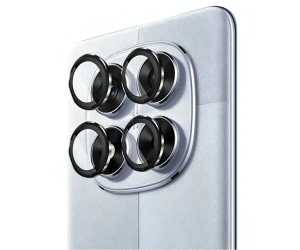 Захисне скло з рамкою на камеру CD Pattern для Xiaomi Redmi Note 15 4G​/5G/Poco M8 Чорний
