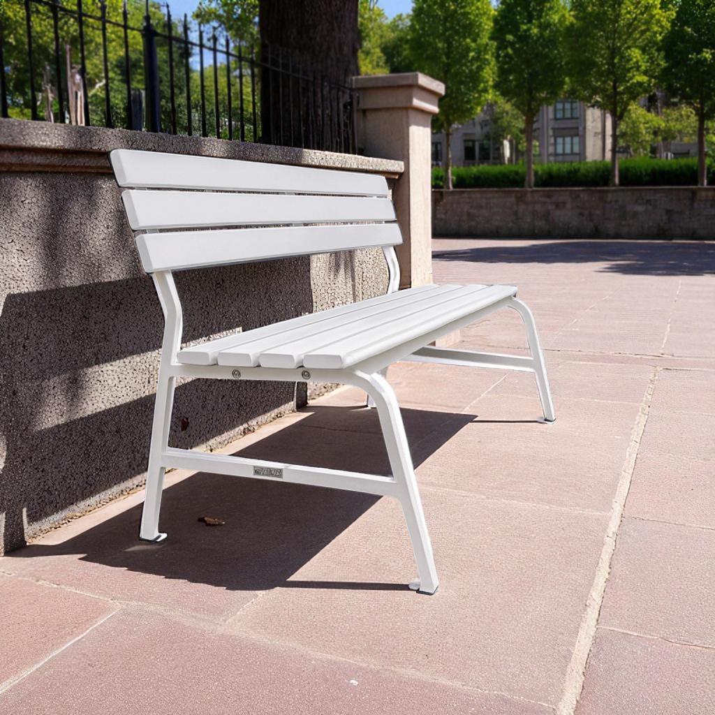 Лавка пластикова ТОБІ ШО для дачі/саду та парку 1504х822х707 мм Білий - фото 3 Лавка пластикова ТОБІ ШО для дачі/саду та парку 1504х822х707 мм Білий - фото 3