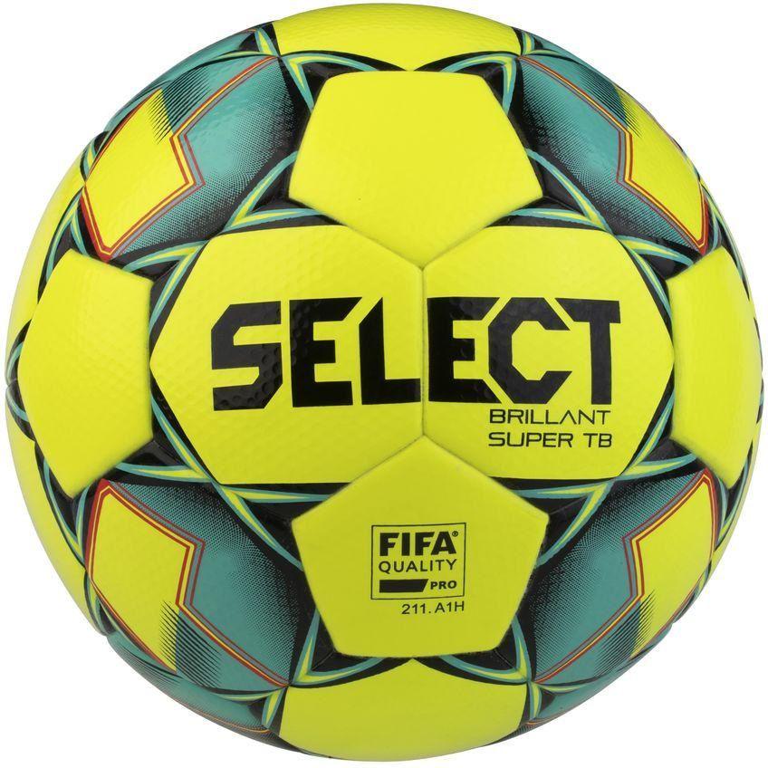 Мяч футбольный Select Brillant Super TB FIFA Уни р. 5 Желто-зеленый
