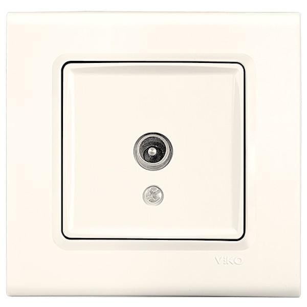 Розетка ТВ конечная Viko Linnera Кремовый