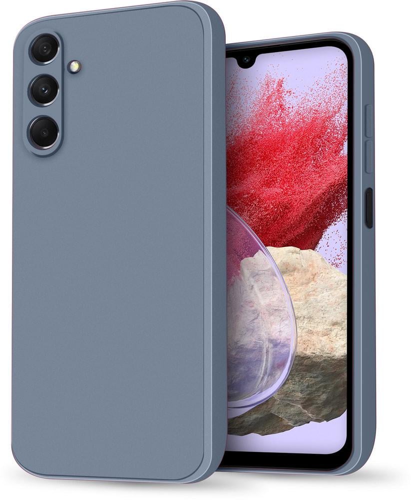 Силиконовый чехол HardCorner Samsung Galaxy M34 5G M346 (с микрофиброй) Gray Blue (34426-6D)