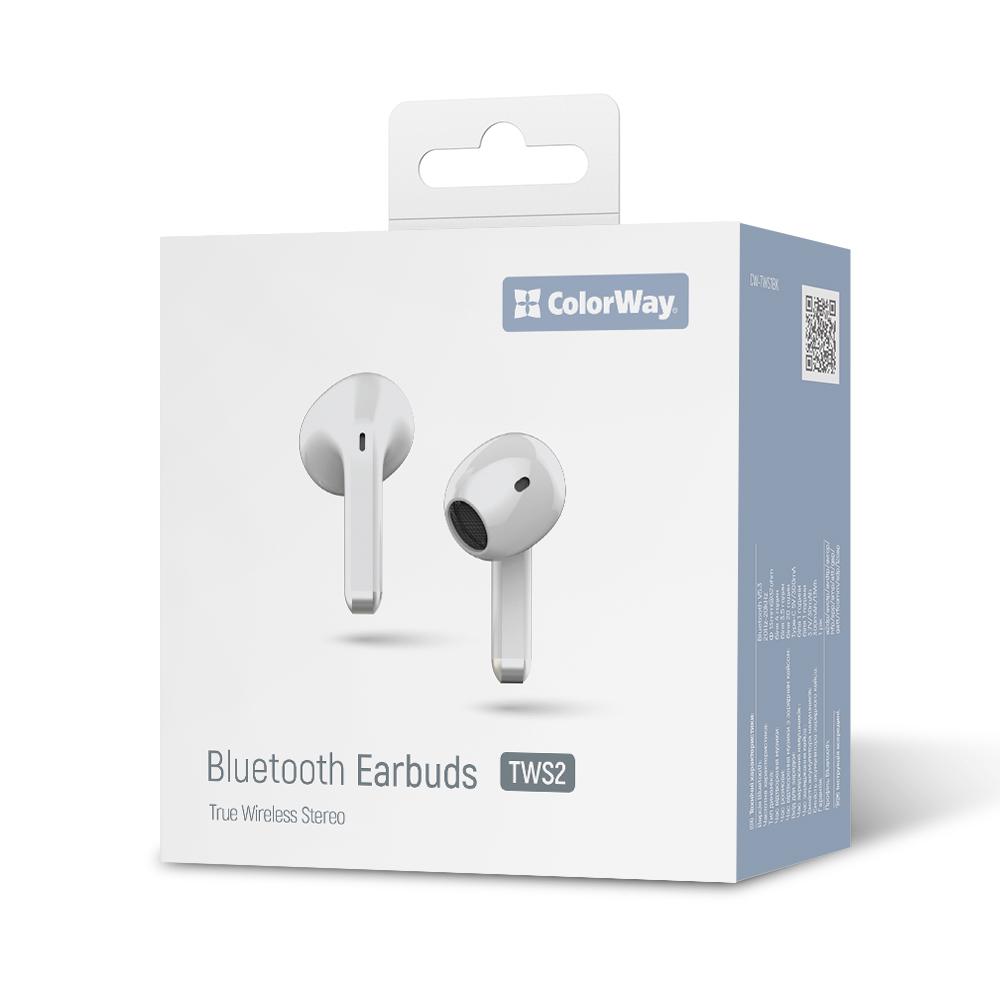 Навушники СolorWay Slim TWS-2 Earbuds White (CW-TWS2WT) - фото 3