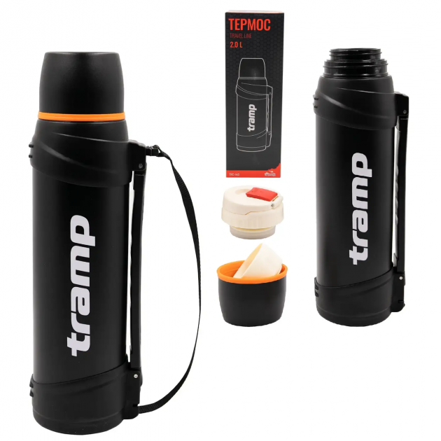 Термос Tramp Travel Line 2.5 л Чорний - фото 6 Термос Tramp Travel Line 2.5 л Чорний - фото 6