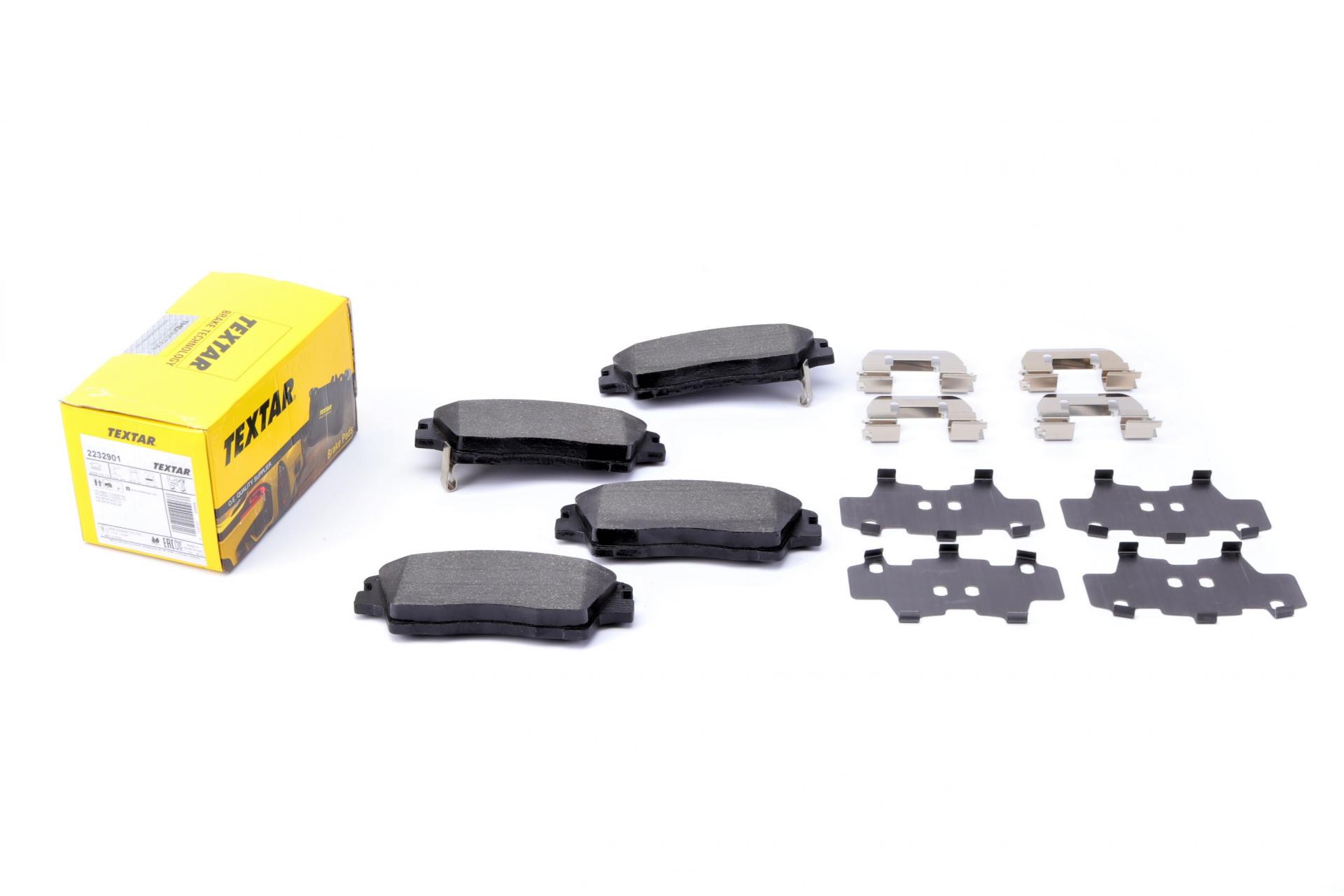 Колодки тормозные передние TEXTAR Hyundai Elantra / Tucson / Kia Sportage 15- Mando (2232901 TEXTAR)