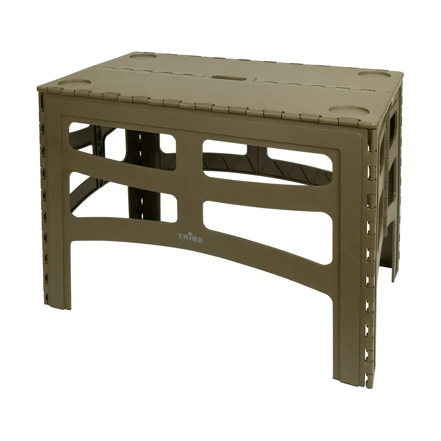 Стол туристический пластиковый Tribe Camp Table High (T-EF-0004-olive)