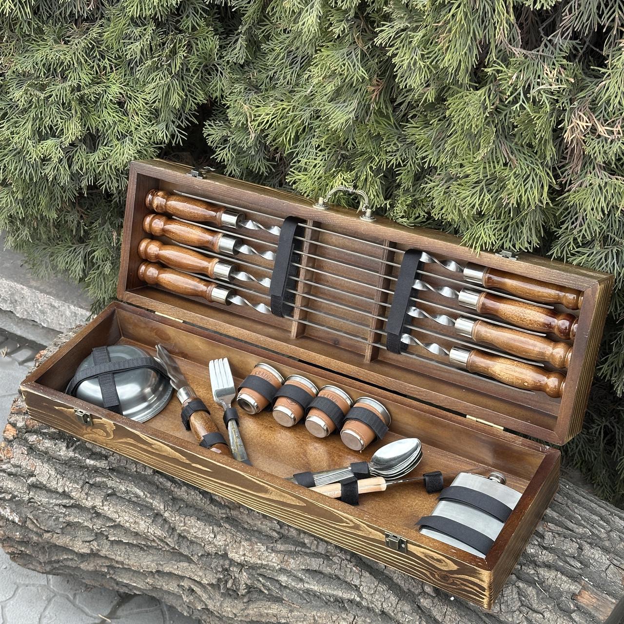 Набор подарочный для барбекю Mzavod Есаул Светло-коричневый (27728753) - фото 3 Набор подарочный для барбекю Mzavod Есаул Светло-коричневый (27728753) - фото 3