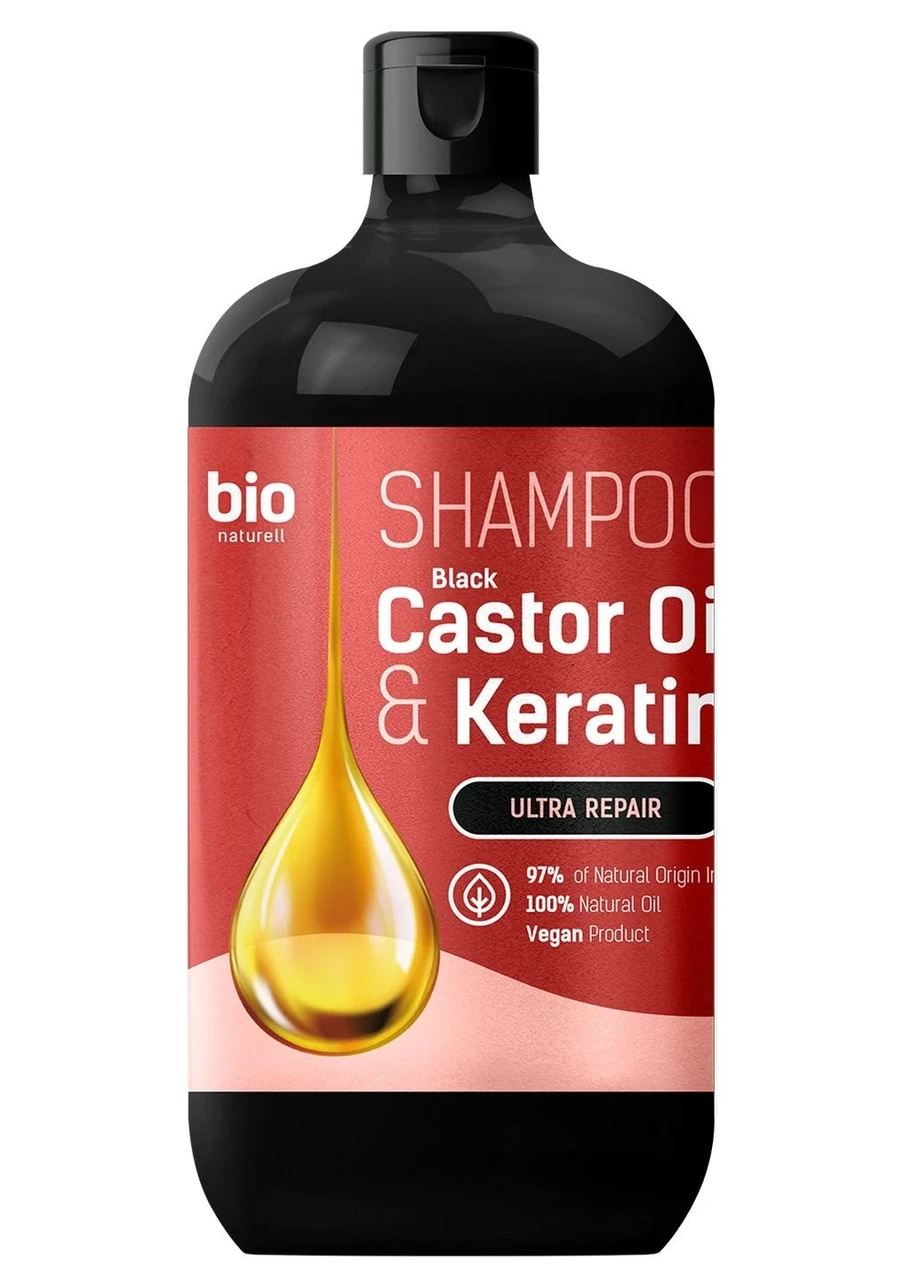 Шампунь для всіх типів волосся BION Black Castor Oil Keratin 946 мл (4820168434013)