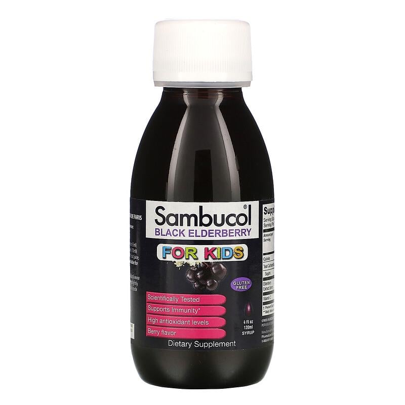 Дитячий сироп із чорною бузиною Sambucol Black Elderberry For Kids 120 мл (1056624596)