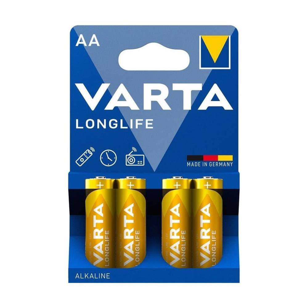 Батарейки Varta LR6/AA Longlife Alkaline 1,5V 4 шт. (4008496525157)