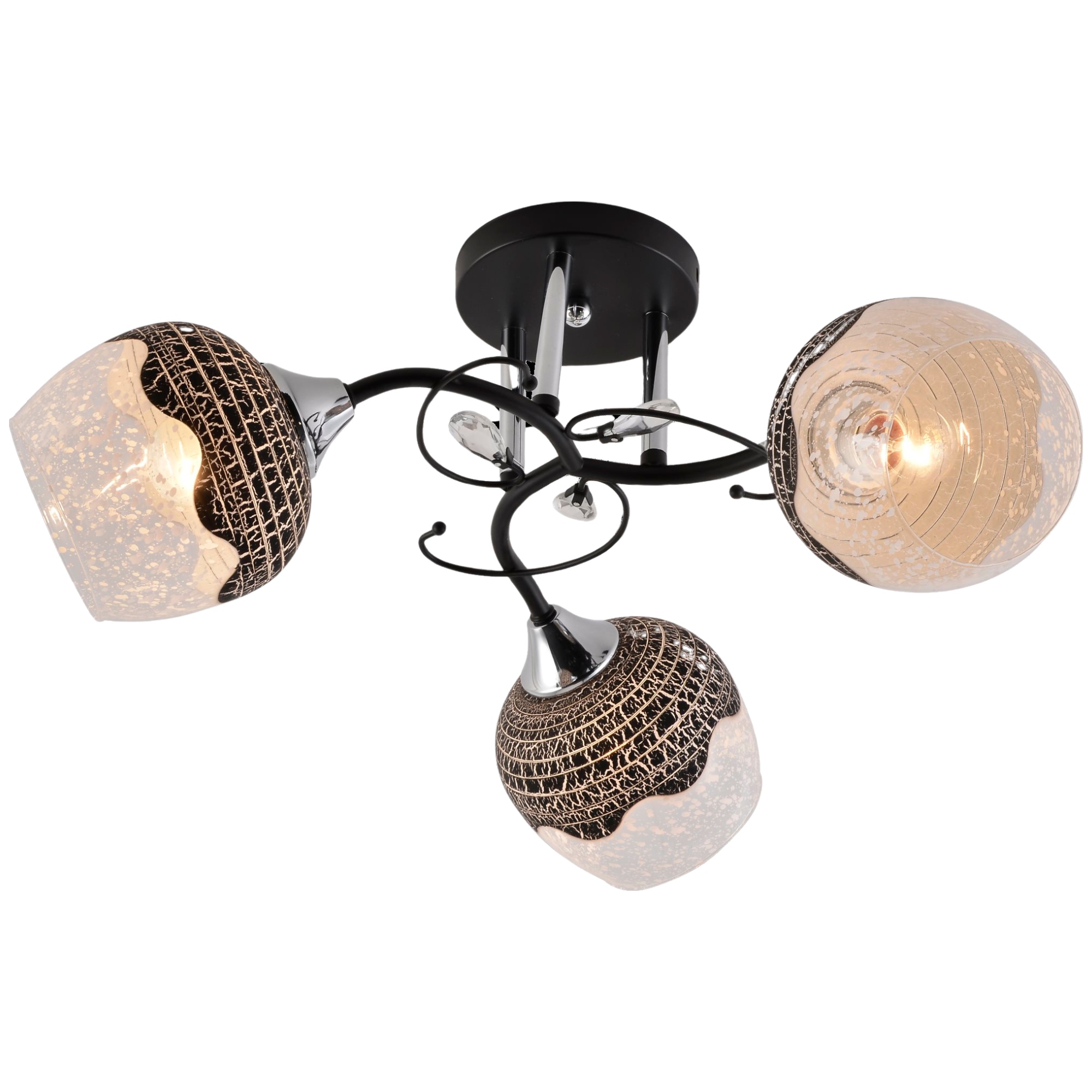 Люстра стельова Valeso V XA1524A/3 BK+CR