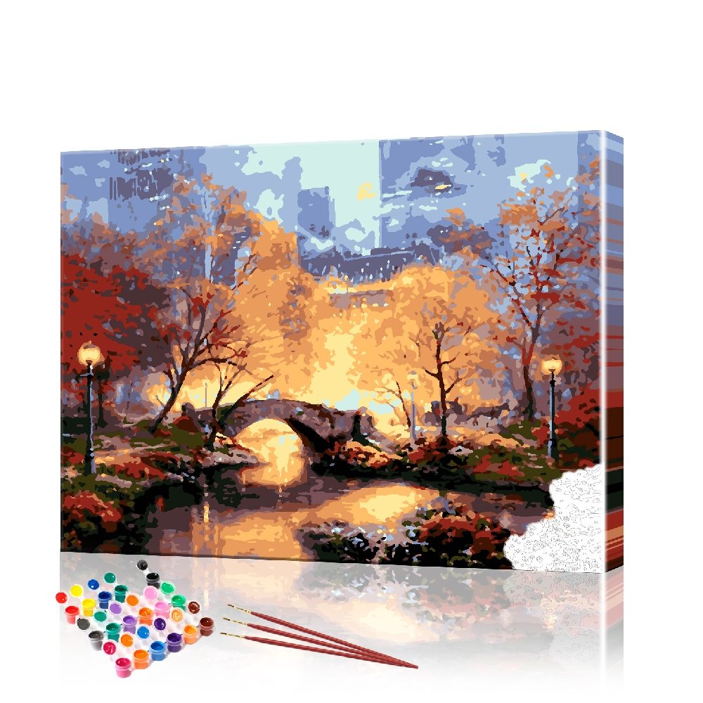 Картина за номерами ArtSale Парк в Нью Йорку PBN 0607 40х50 см