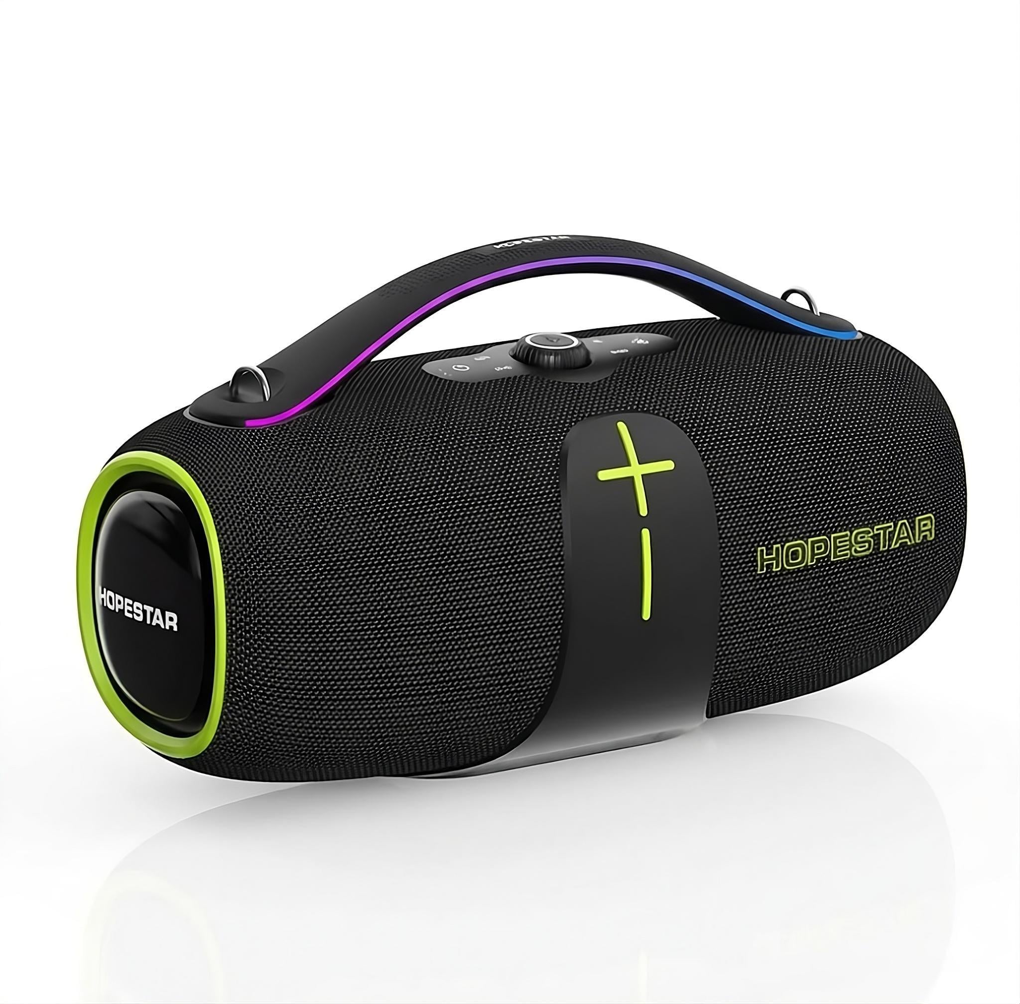 Портативная акустическая система HOPESTAR A85 с караоке/RGB-подсветкой/микрофоном IPX7 Черный (30853758)