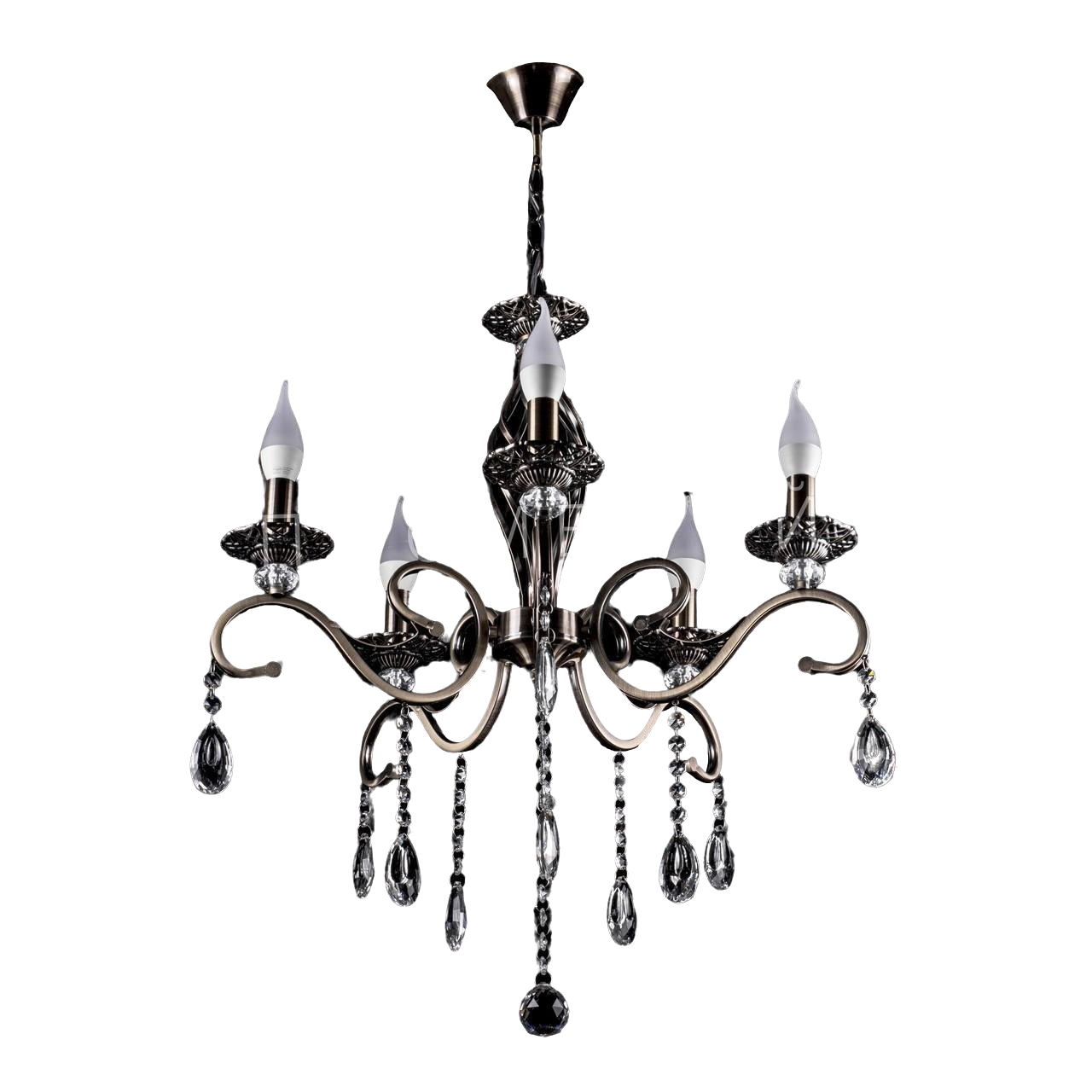 Люстра свічка P5-N2235/5/AB Бронзовий (12608353)