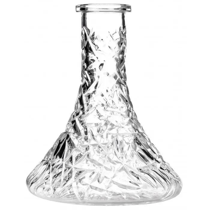 Колба для кальяна Bohemia стеклянная с фрагментированным узором Ice Clear