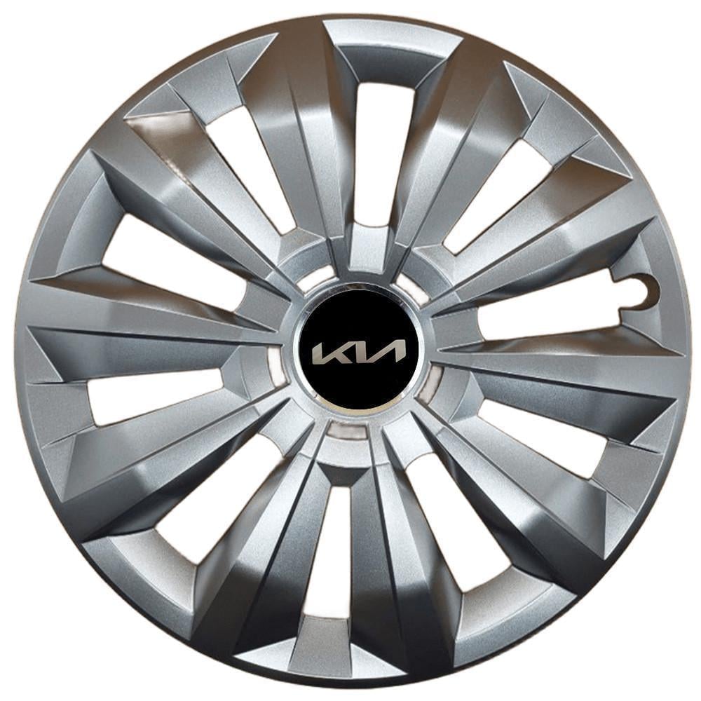 Колпаки SJS 434 с логотипом Kia R16 4 шт. Серебристый (2789081197)