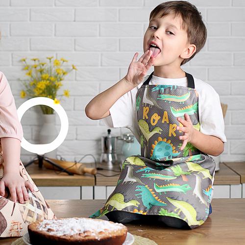 Фартук детский Сolorful Roar Динозаврики 42х60 см (FRTCD_21A007) - фото 3 Фартук детский Сolorful Roar Динозаврики 42х60 см (FRTCD_21A007) - фото 3