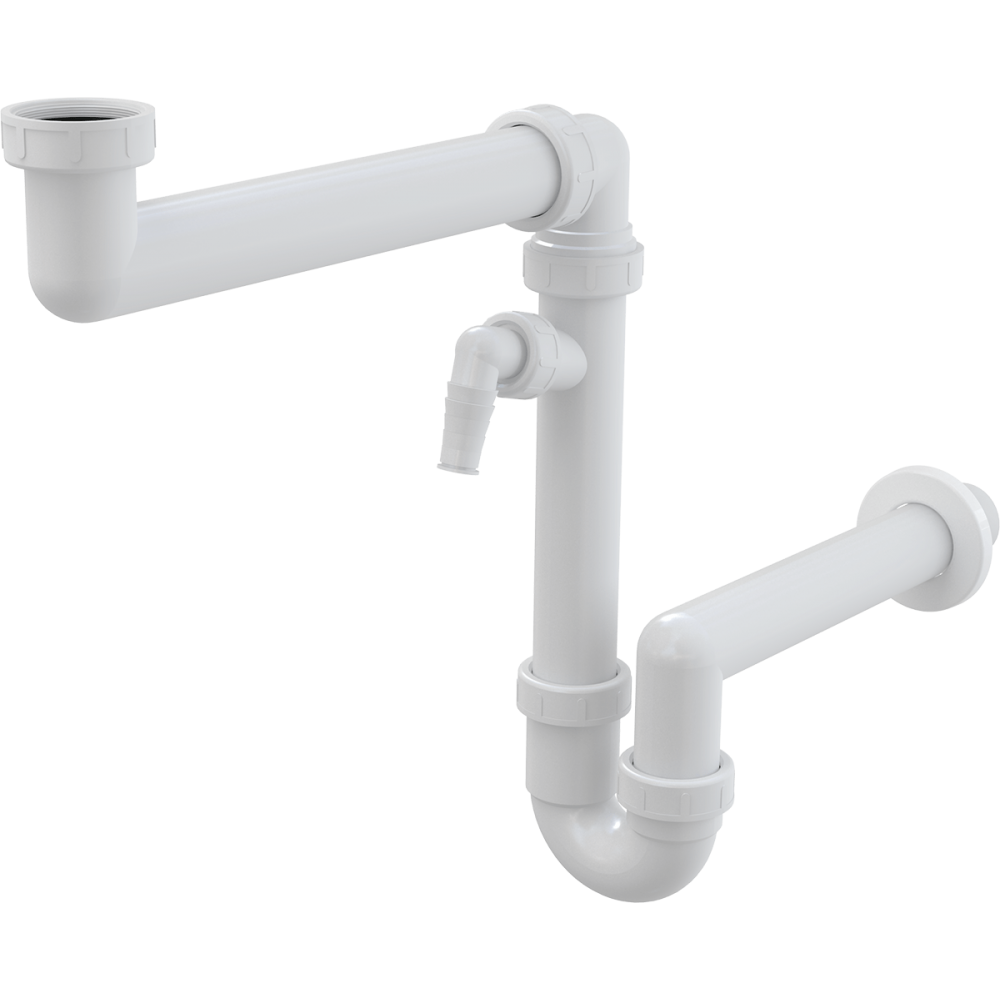 Сифон для кухонной мойки Alca Plast A872P 1 1/2" (89758)