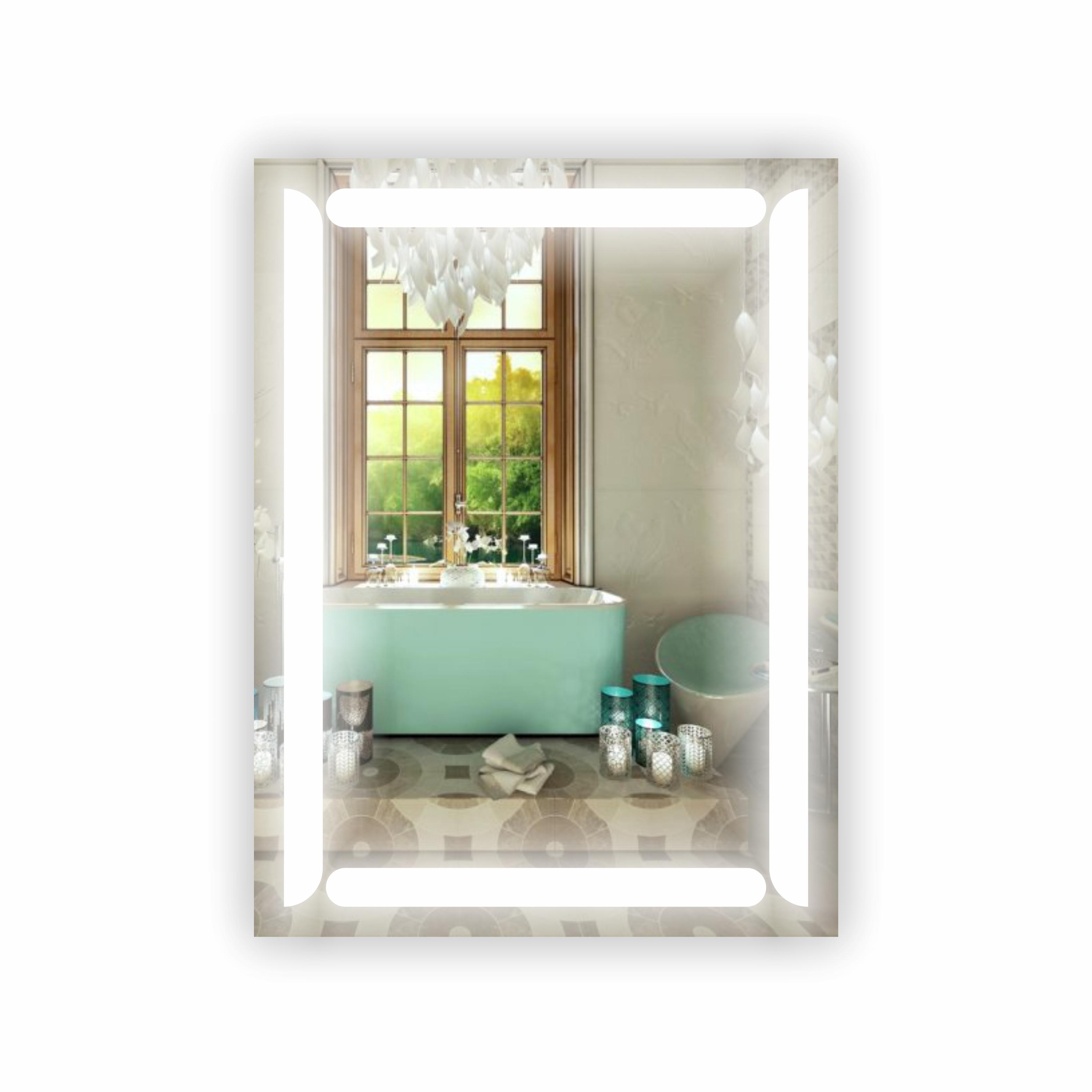 Зеркало с LED подсветкой 600х800 мм (R-017)