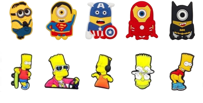 Джибитсы для кроксов Киногерои набор №10/6 10 шт. (2092689417)