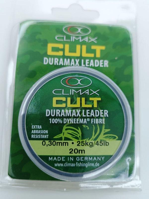 Шок-лідер Climax Duramax Leader 25 кг/45lb 20 м 0,3 мм Червоно-коричневий (8463)