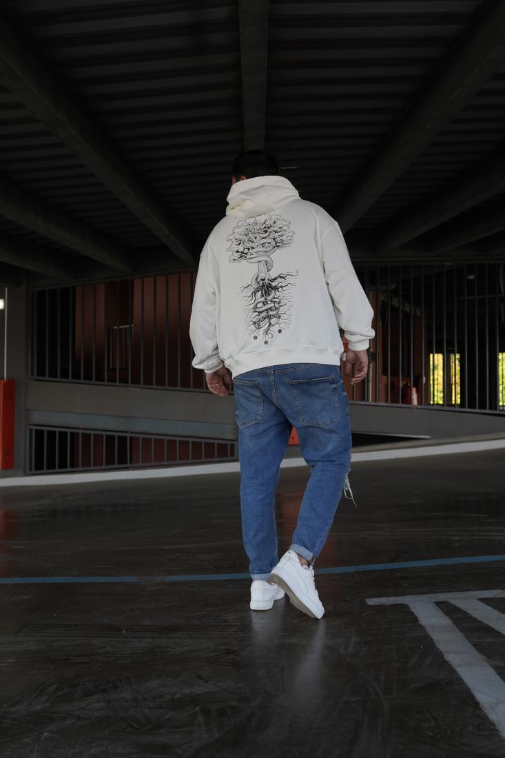 Худі оверсайз 78-503 з ДТФ-принтом XL Білий (36431) - фото 5 Худі оверсайз 78-503 з ДТФ-принтом XL Білий (36431) - фото 5