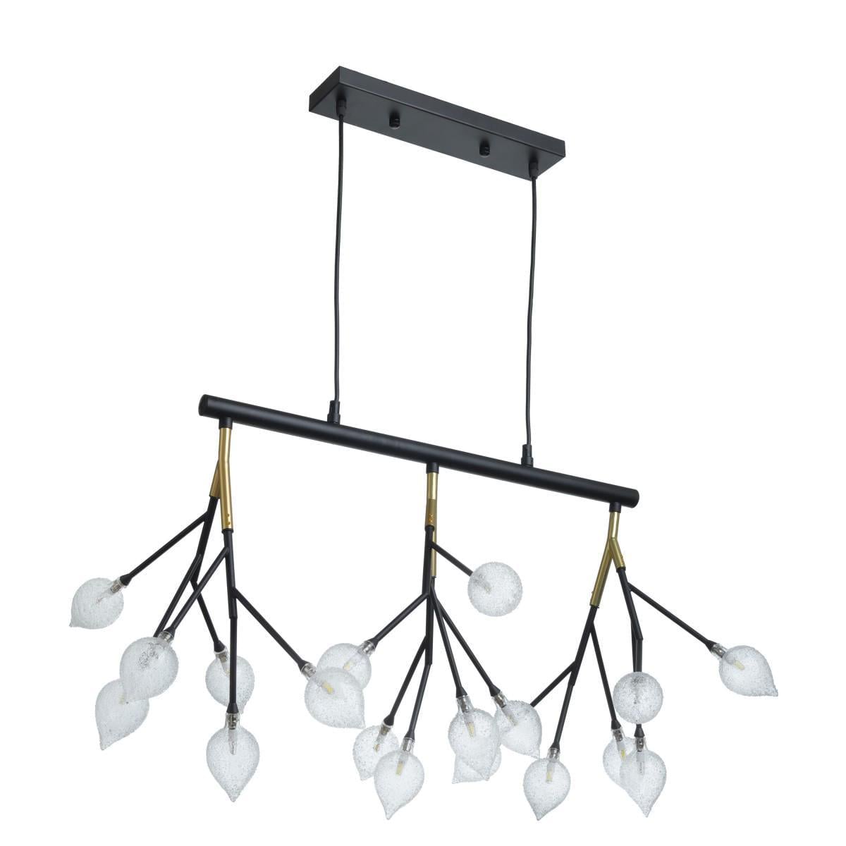 Люстра потолочная лофт Brille BL-916S/18 G4 G/BK