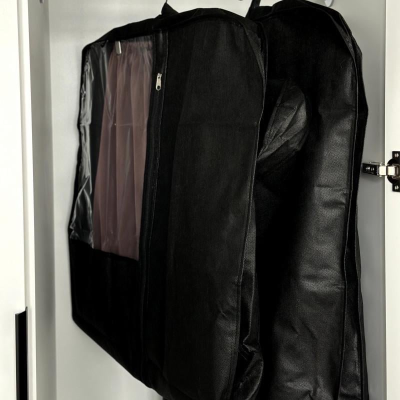 Чехол с бортом для объемной одежды 120 см Черный (Hch-120*8-bl) - фото 2 Чехол с бортом для объемной одежды 120 см Черный (Hch-120*8-bl) - фото 2