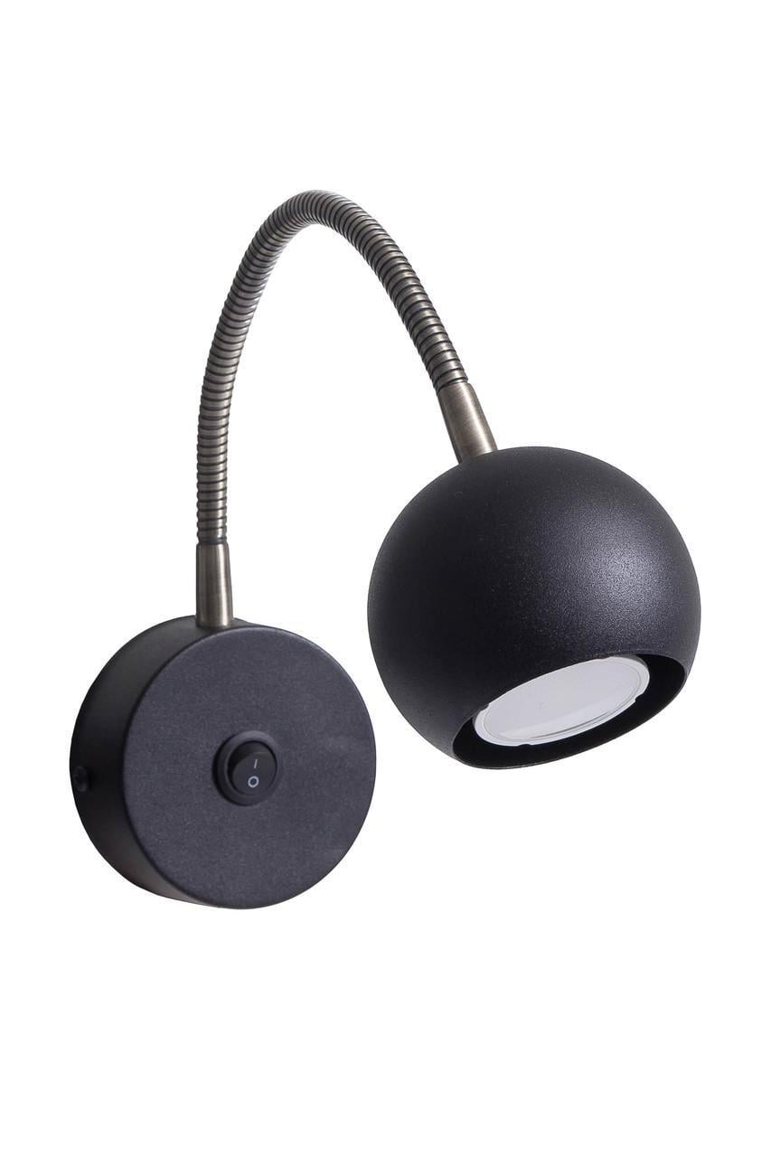 Бра MSK Electric NL 24301-1 BK Core с гибкой регулировкой под лампу GU5.3 Черный (1460077828)