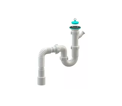 Сифон для мойки SoloPlast Н0110 пластик Белый (SQ-1003945)