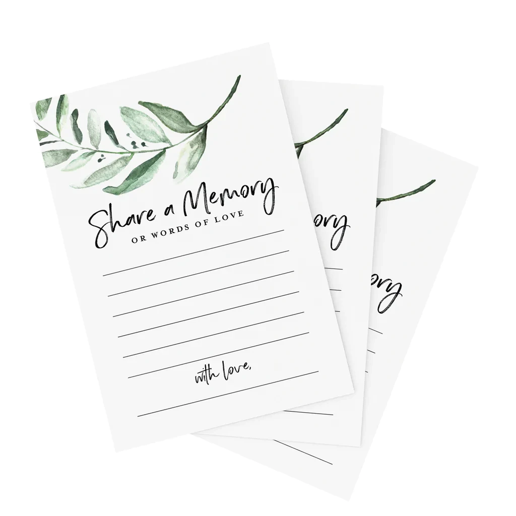 Праздничные карточки Greenery Share A Memory Cards для приглашения 50 шт. (1646361055)